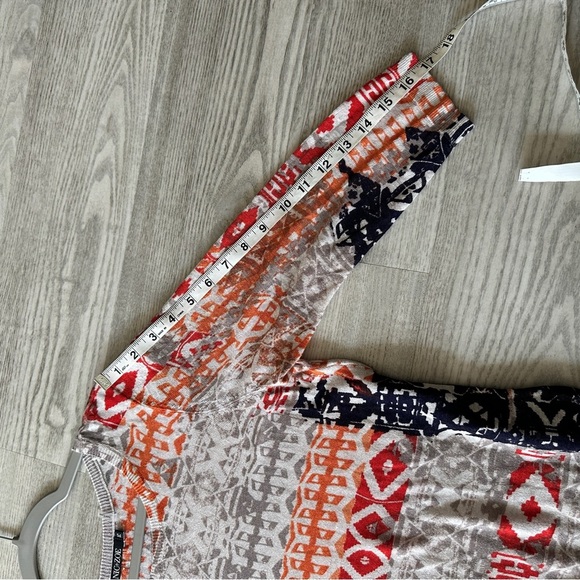 Nic + Zoe Multicolor Patterned Linen Knit Top PS - Picture 10 of 10